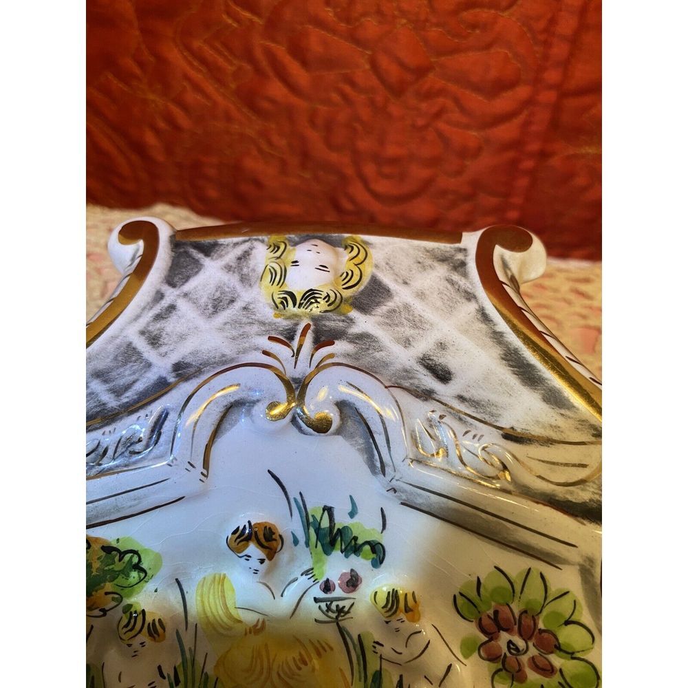 Vintage Oval Serving Platter by Pereiras Valado Portugal Underplate Hand Painted - Picture 6 of 11